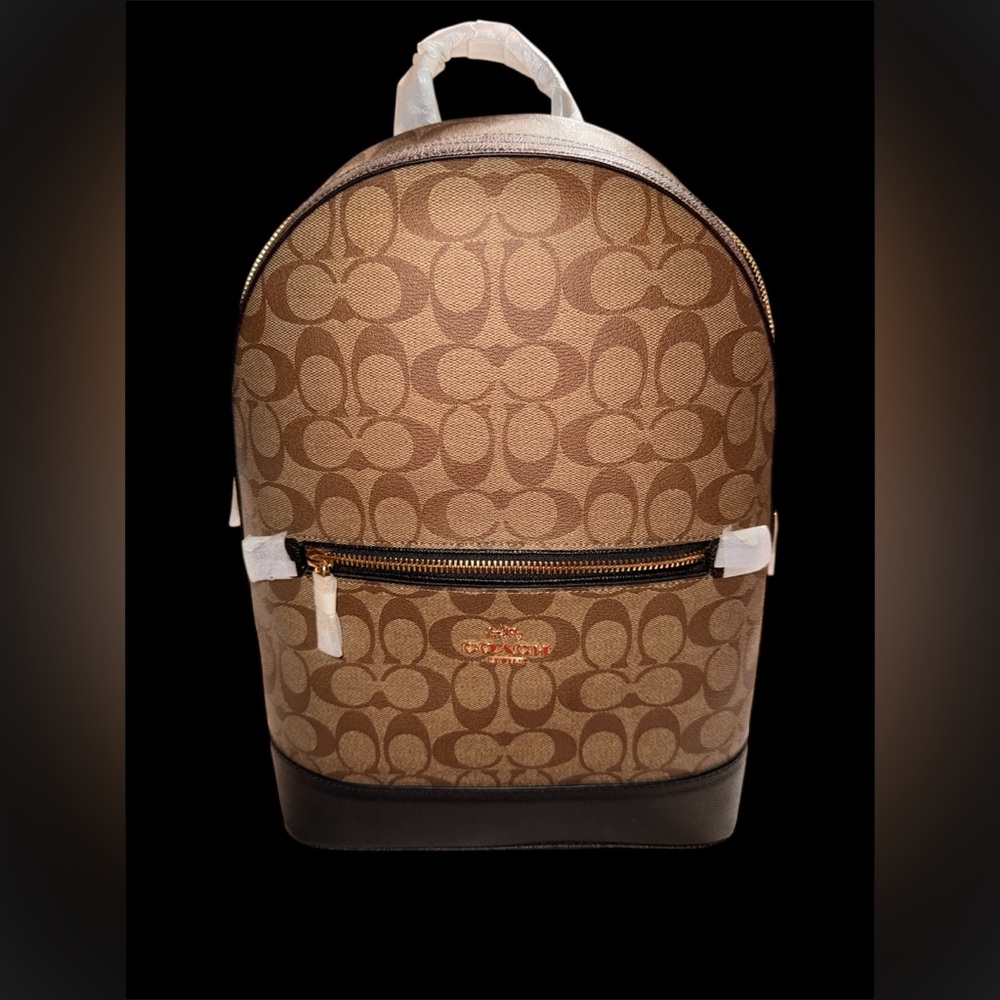 Coach Black/Brown Kenley Backpack